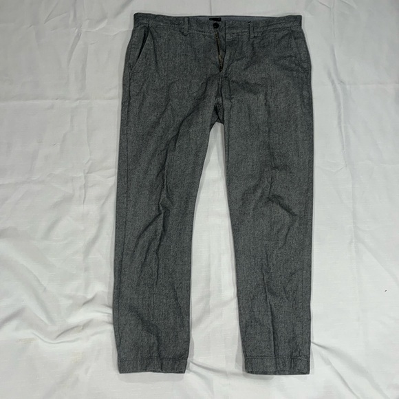 J Crew 770 straight leg pants 36x32 grey heather cotton - Picture 1 of 4